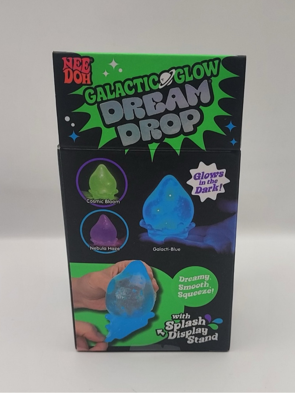 NeeDoh Galactic Glow Dream Drop — Purple Glow Stress Toy - Picture 2 of 3